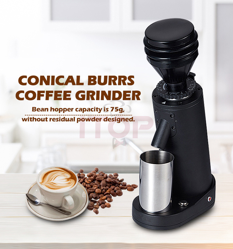 Coffee Pulper Grinding Machine Coffee Grinder Single Dose Conical Burr Industrial Electric Coffee Grinder