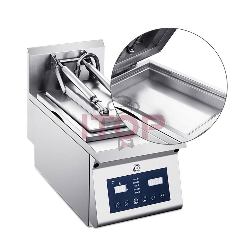 ITOP Gyoza Cooker Fast Food Good Quality Easy Operation Portable Fried Dumpling  Making Machine Electric 3KW Dumpling Cooker