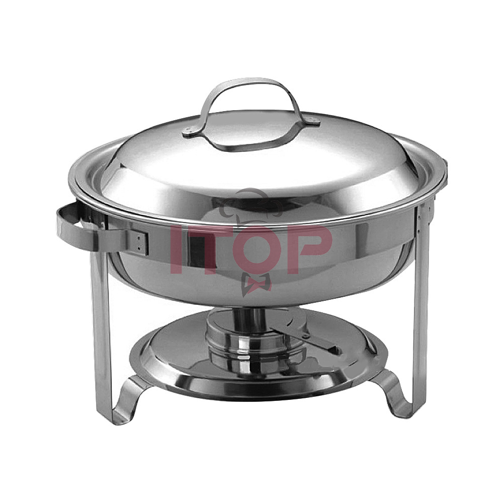 Chaffing Dishes Buffet Catering 3.5L/5L Full Size Round Chafing Dish Party Catering Equipment Buffet Set