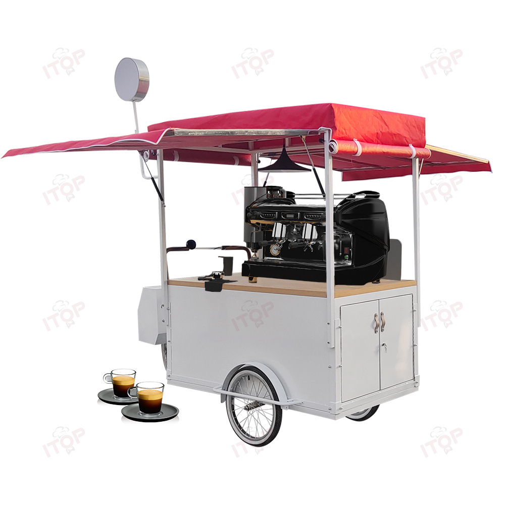 Electric Food Bike Coffee Bike Tricycle For Mobile Sale