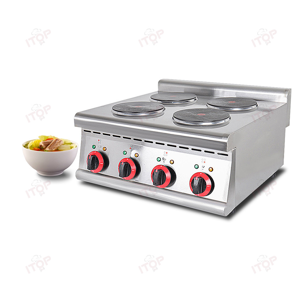 Wholesale Table Top 4 Burner Hot Plate Cooker Range Commercial Electric Stove