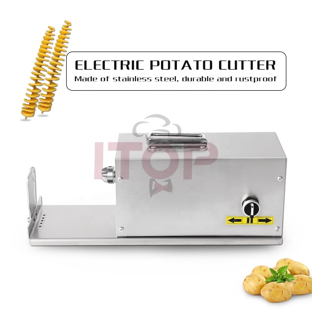 Electric Tornado Potato slicer tower chips machine Spiral Potato Slicer Twist potato chips cutter