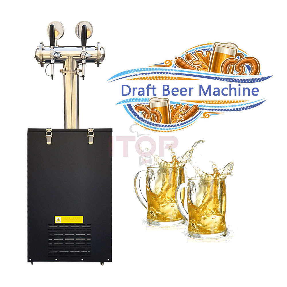 Electric Beer Tower Tap Dispenser Machine Durable Draft Beer Keg Cooler Kegerator Machine With Tap Tower For Sale