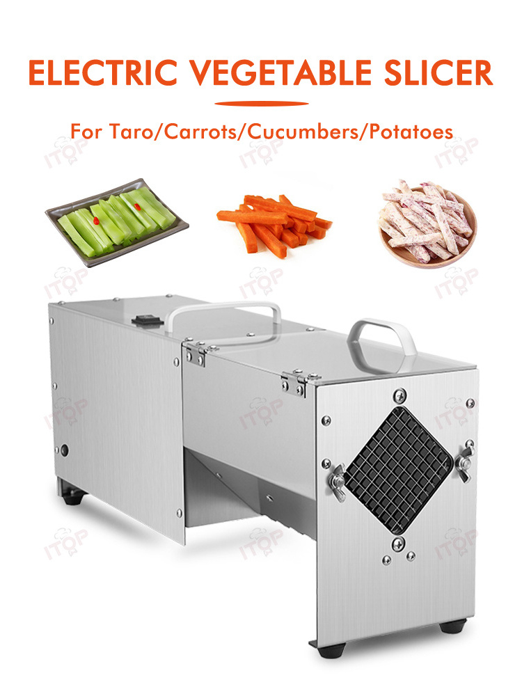 Industrial Commercial Household Electric French Fries Cutting Machine Kitchen Multifunctional Potato Strip Cutter