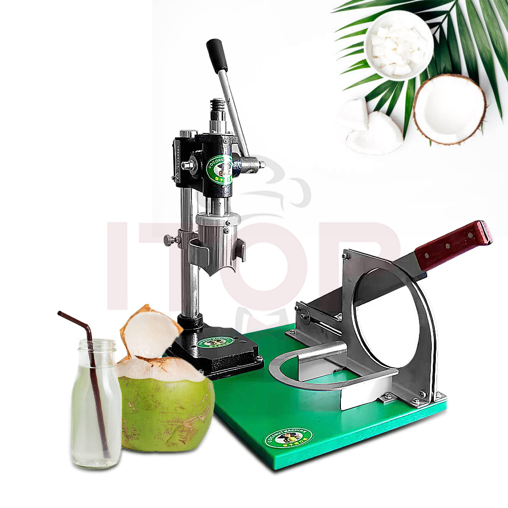 ITOP Coconut Hole Opening Cutting Tool Devices Stainless Steel Coconut Opening Cutting Machine