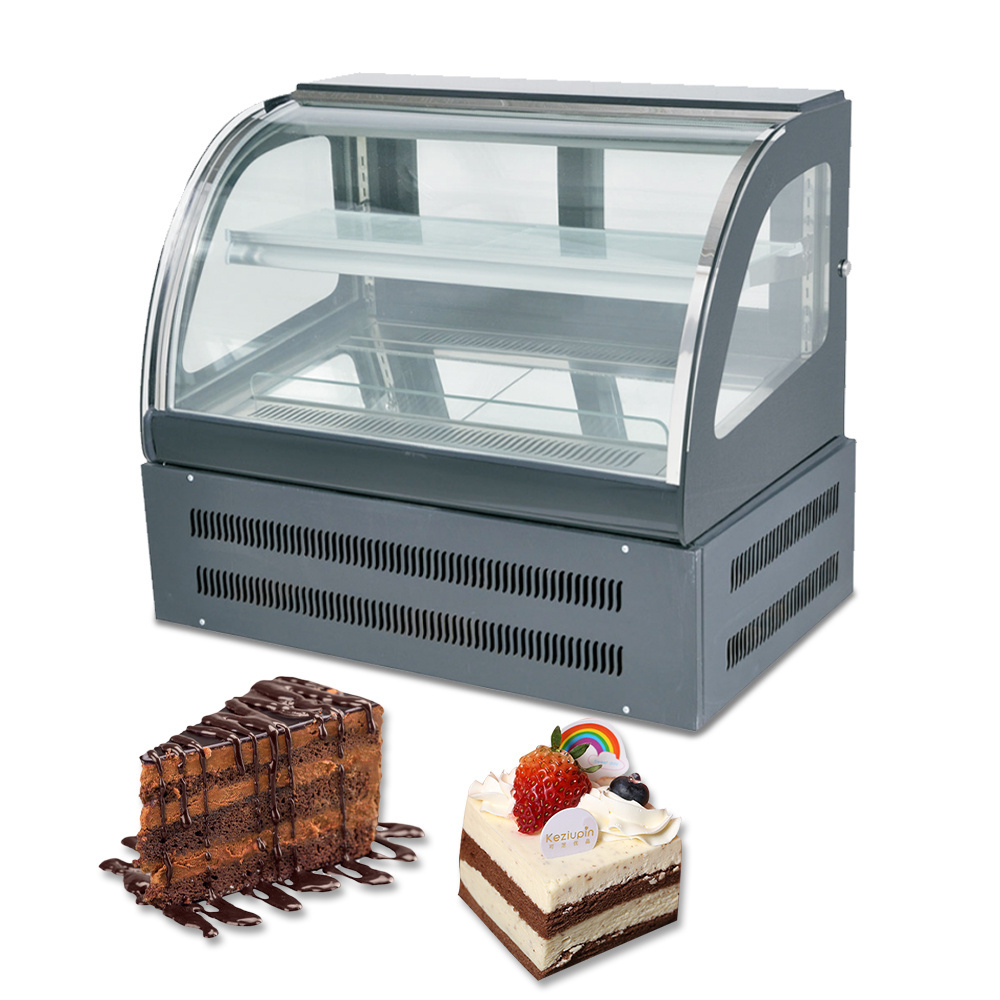 Table Cake Cabinet Freezer Display Door Refrigerator Cake Display Case Hotel Food Cabinet Convenient Shop Freezer Case Showcase