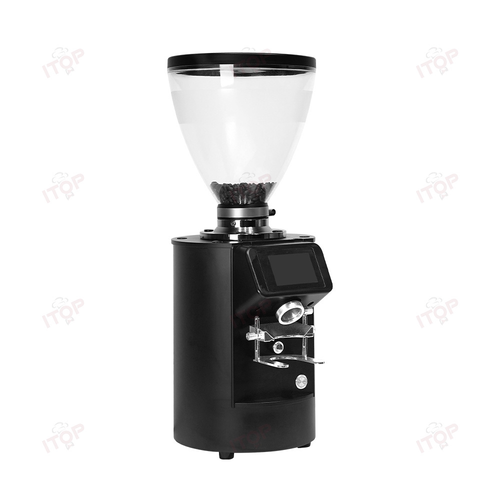 Multifunctional Digital 83mm Electric Coffee Grinder Machine Titanium Plated Flat Burr For Sales Espresso Coffee Bean Grinder