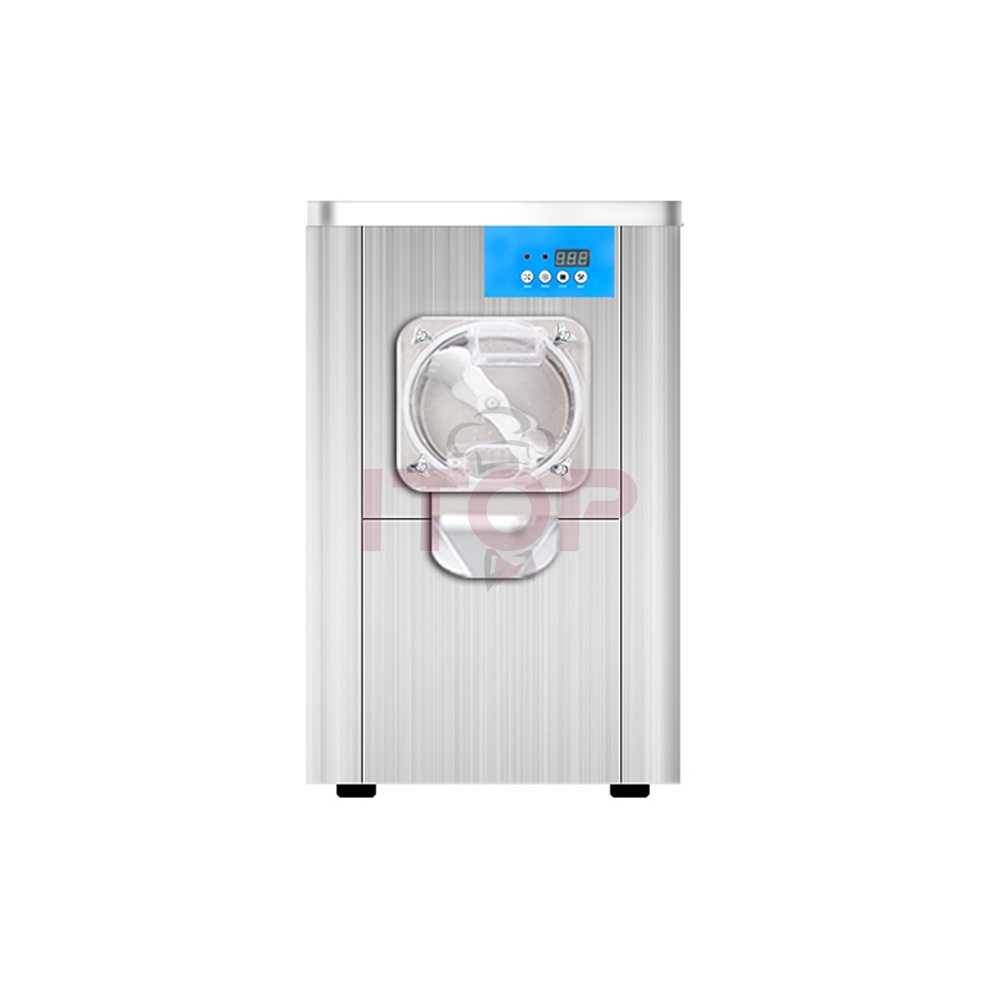 ITOP 1300W Italian Hard Ice Cream Machine Desktop Gelato Hard Ice Cream Maker Vertical Table Top Batch Freezer