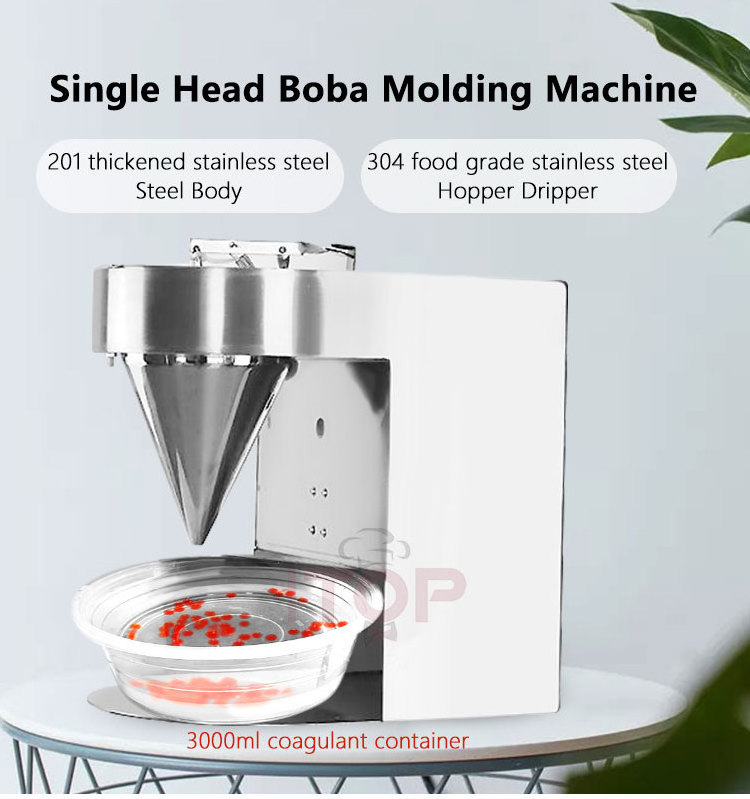 Single Head Popping Boba Making Machine Bubble Tea Equipment Popping Boba Molding Maker