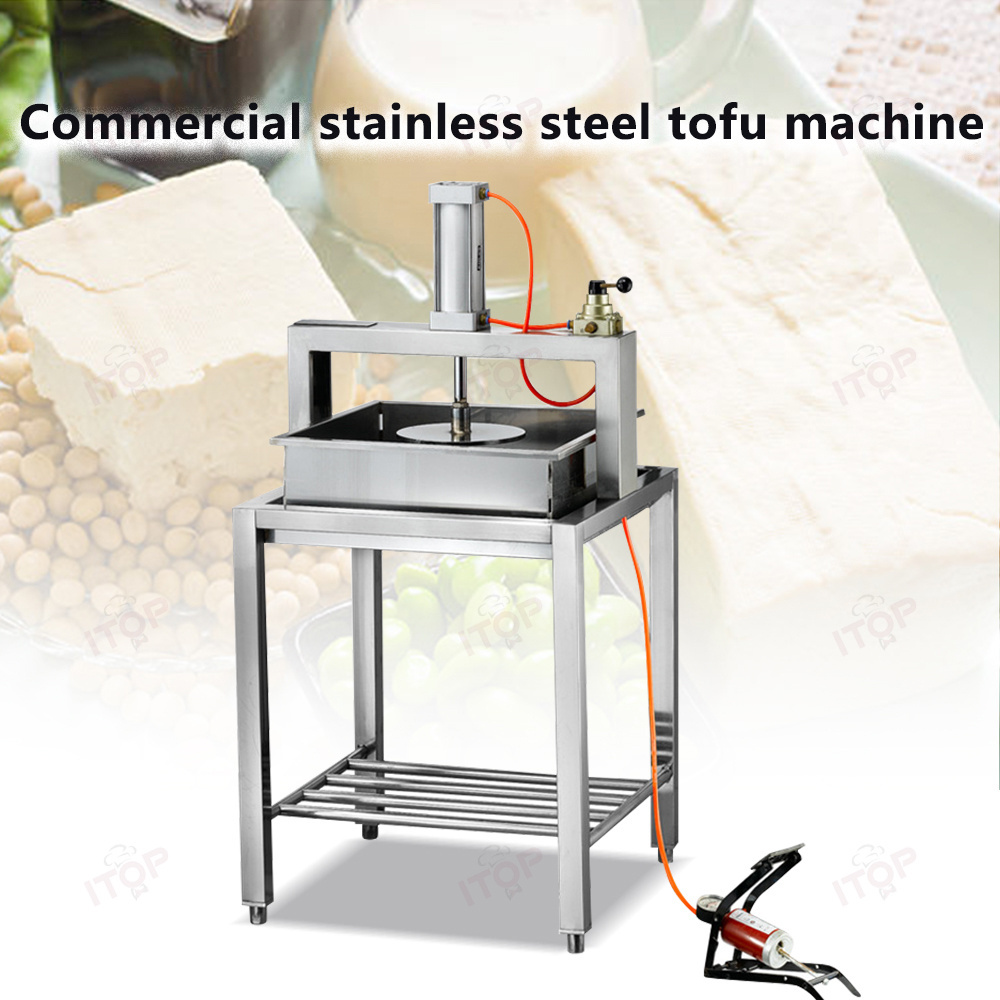 Stainless Steel Pneumatic Soya Panner Machine/tofu Press Maker