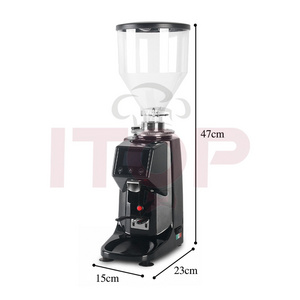 Itop Commercial Flat Teeth High Quality Coffee Grinder Whole Sales Two Setting Electric 200w Dry Mill Italian Coffee Grinder