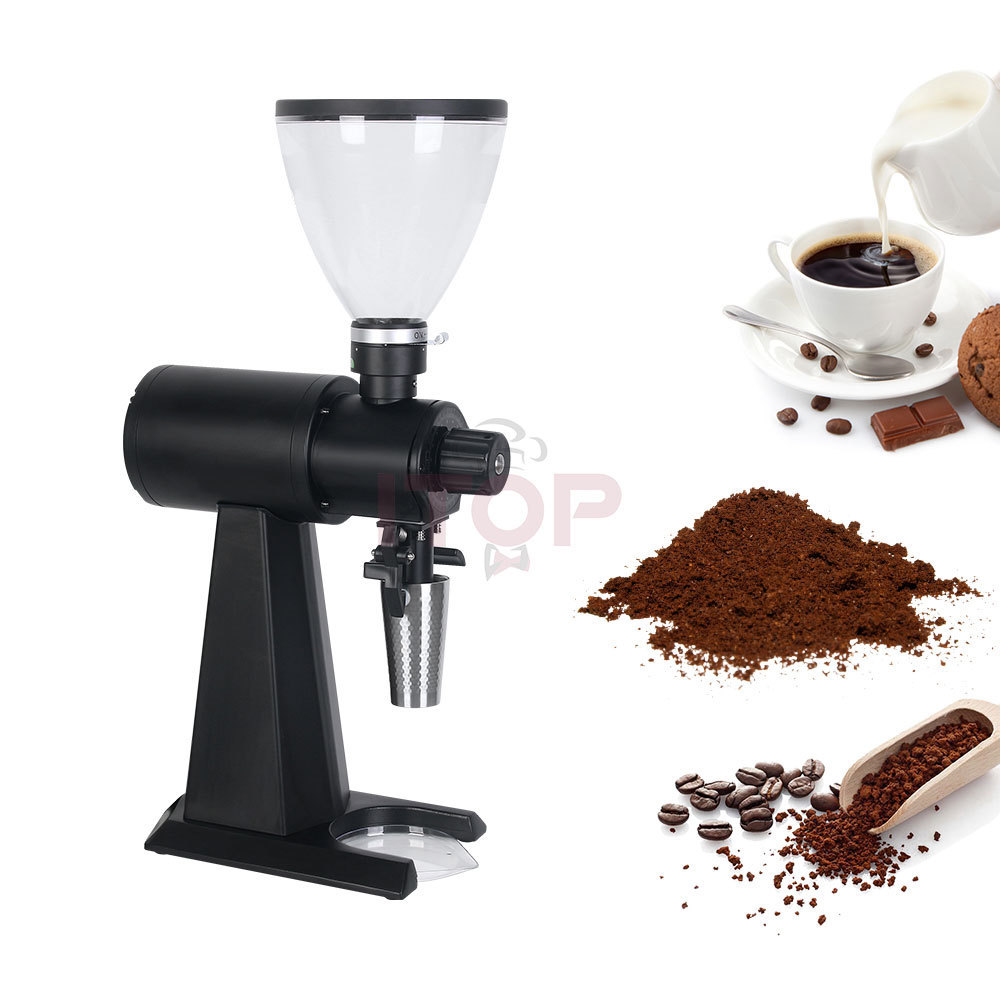 Black/White Flat Burr 98mm Espresso Coffee Grinder Grinding Machine 110V 220V Espresso Automatic Grinding Machine