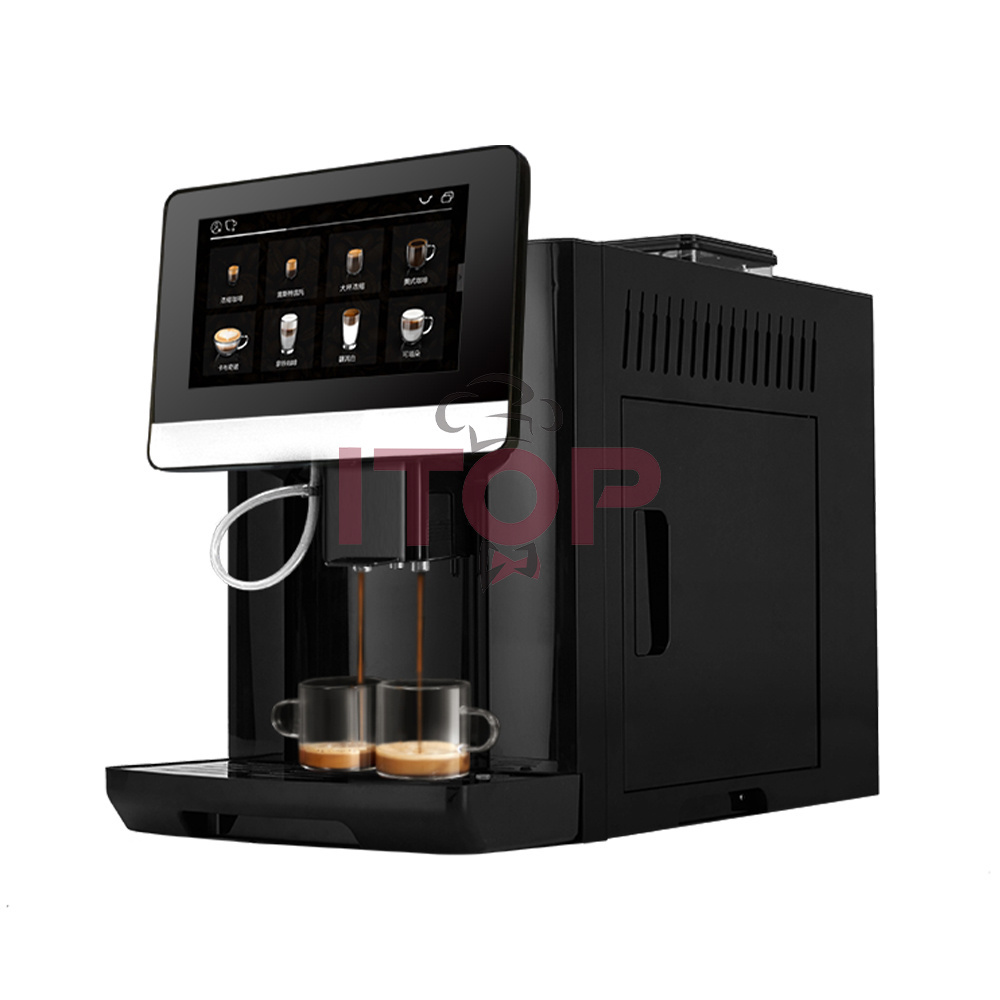 Powerful Milk Tank One-touch Brewing Automatic Mini Espresso Machine Commercial  Coffee Machine 1.8 L Water tank Coffee Maker