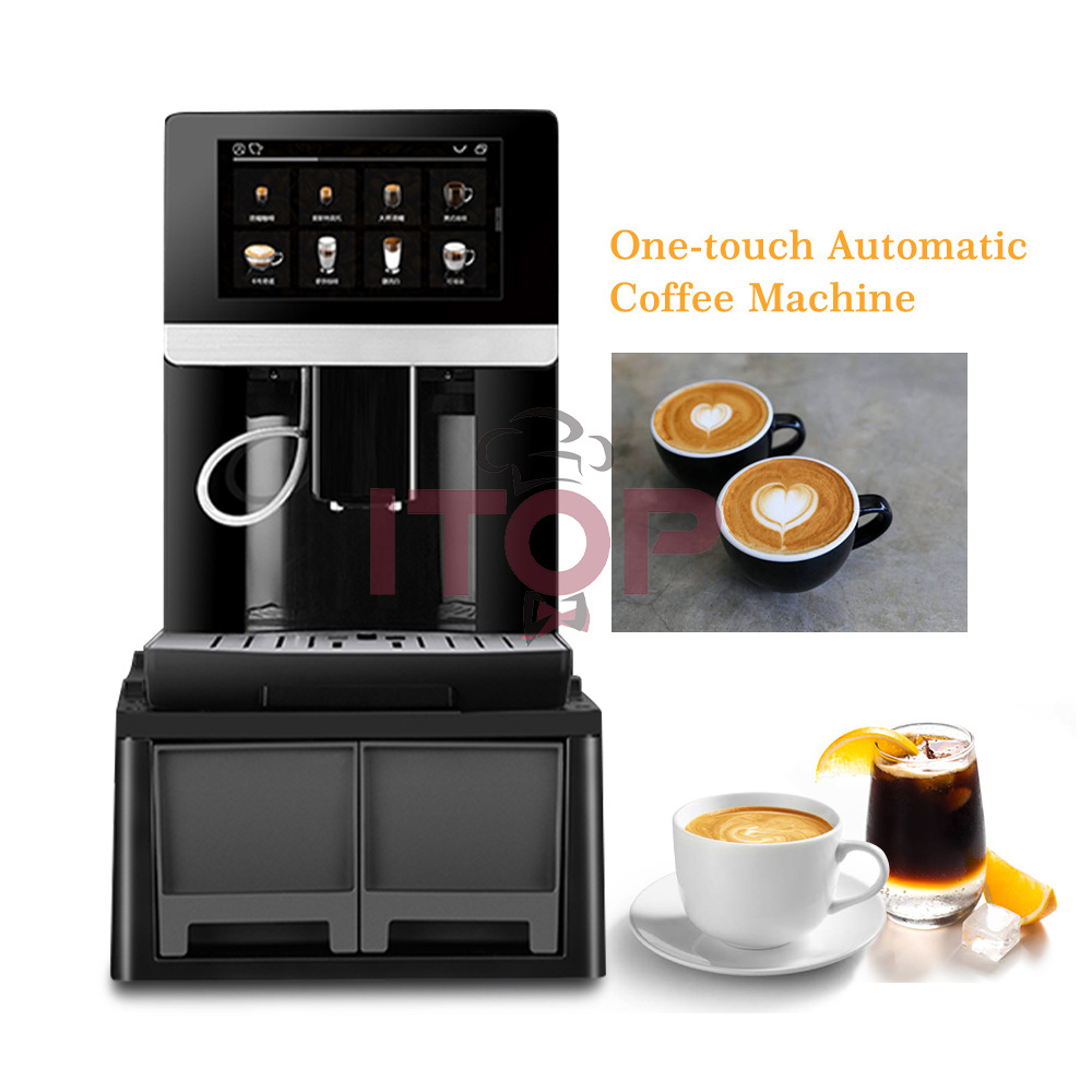 ITOP Fully Automatic Cafetera Single Shot Maker Smart Professional Espresso Touch Screen Coffee Machine Milk System