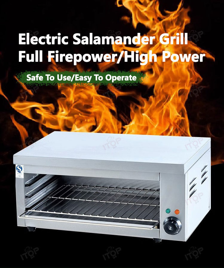 Commercial Western Kitchen Appliance Equipment Stainless Steel Salamander Grill Electric Salamanders