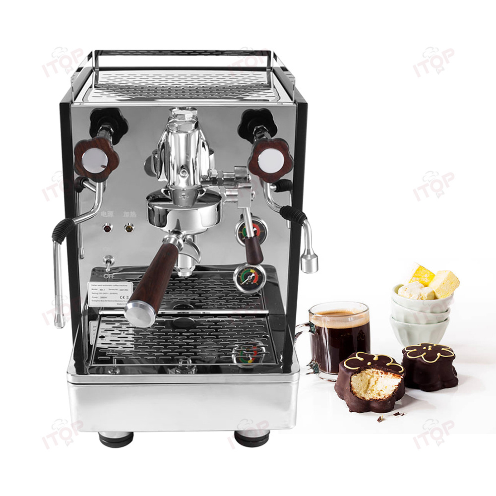 Italian Coffee Maker Retro Semi-automatic Coffee Maker Machine Household Espresso Coffee Machine With Milk Frother