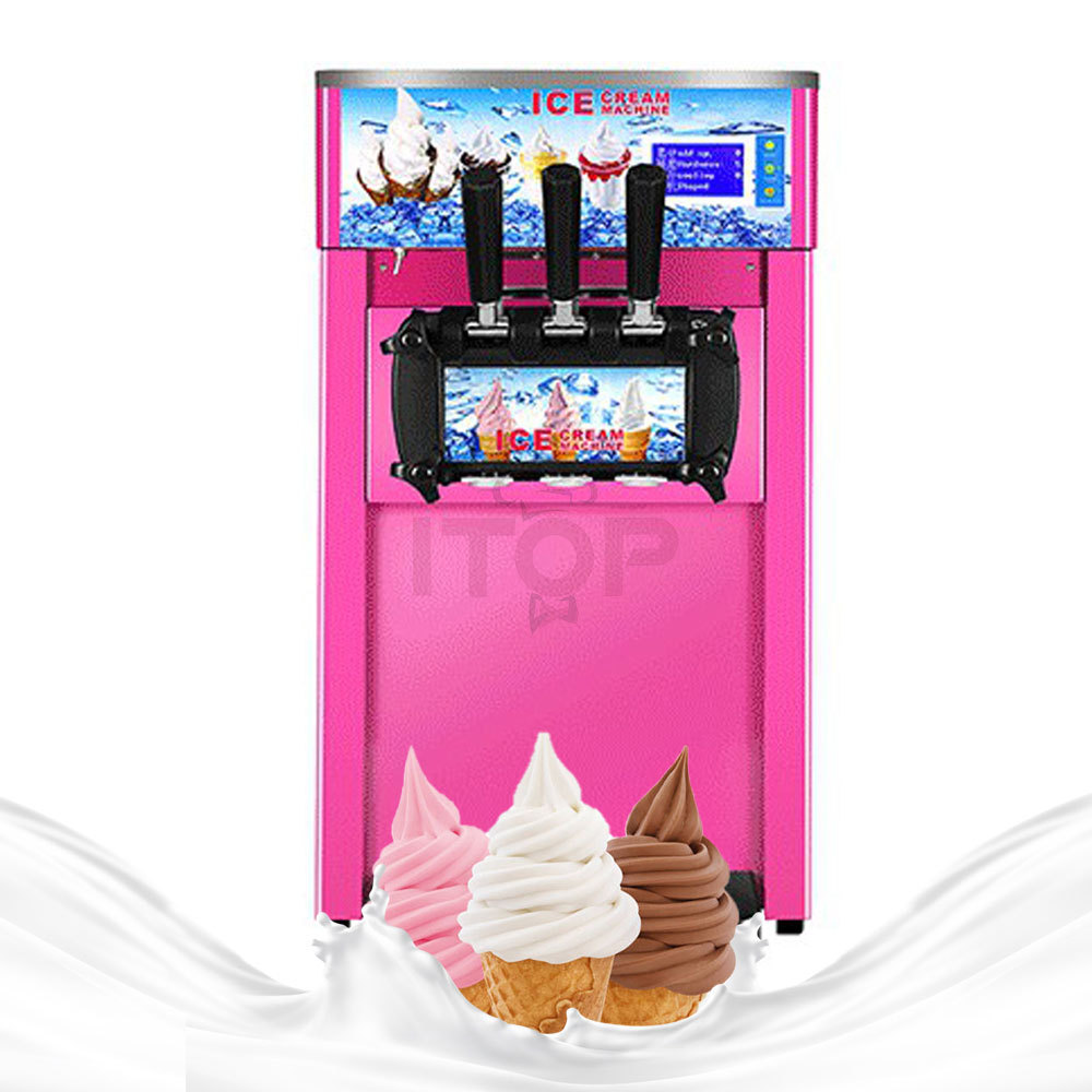 Desktop 3 Color Ice Cream Machine Professional Ice Cream Maker Manufacturer Commercial Soft Serve Ice Cream Making Machine