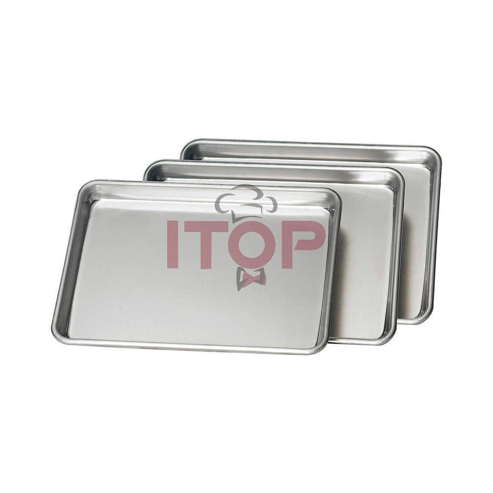 New Arrival Square Cookie Sheet Bread Baking Tray Aluminum Biscuit Baking Pan Baguette Baking Tray