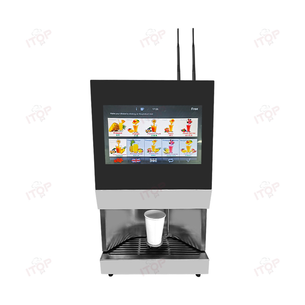 Stainless Steel Coffee Vending Machine Cappuccino Coffee Maker For Bar Use Touch Panel Espresso Tea Coffee Vending Machine