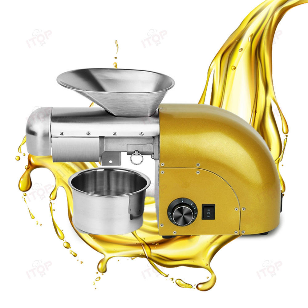 Small Home Use Oil Extractor Presser Peanut Sunflower Seeds Domestic Mini Oil Press For Kitchen Use