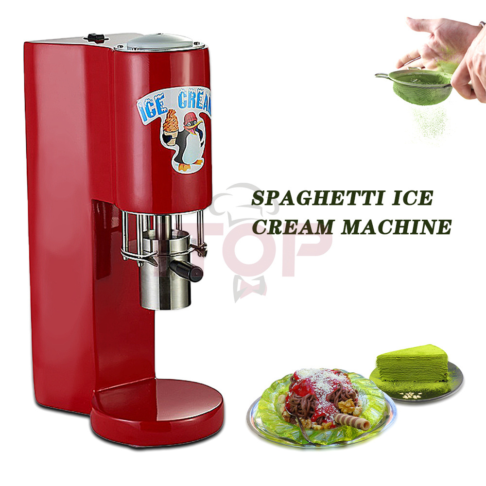 Spaghetti Press Ice Cream Machine 80WMold Pasta Italy Spaghetti 30L/H Gelato Noodle Ice Cream Machine