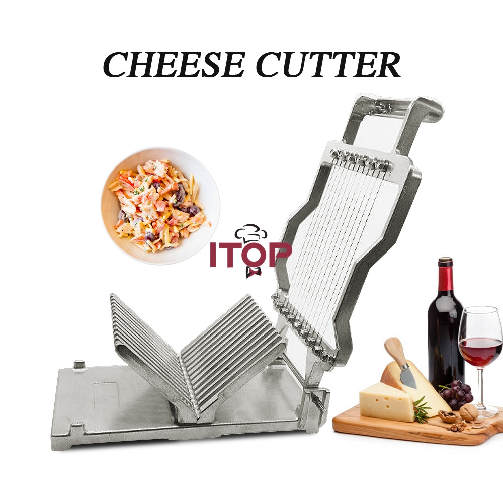 Manual cheese cake block wire cutter / food cube cutting machine