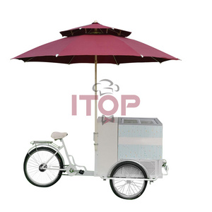 Commercial Cargo Tricycle 3 Wheel Ice Cream Bike New Mobile food truck in Europe