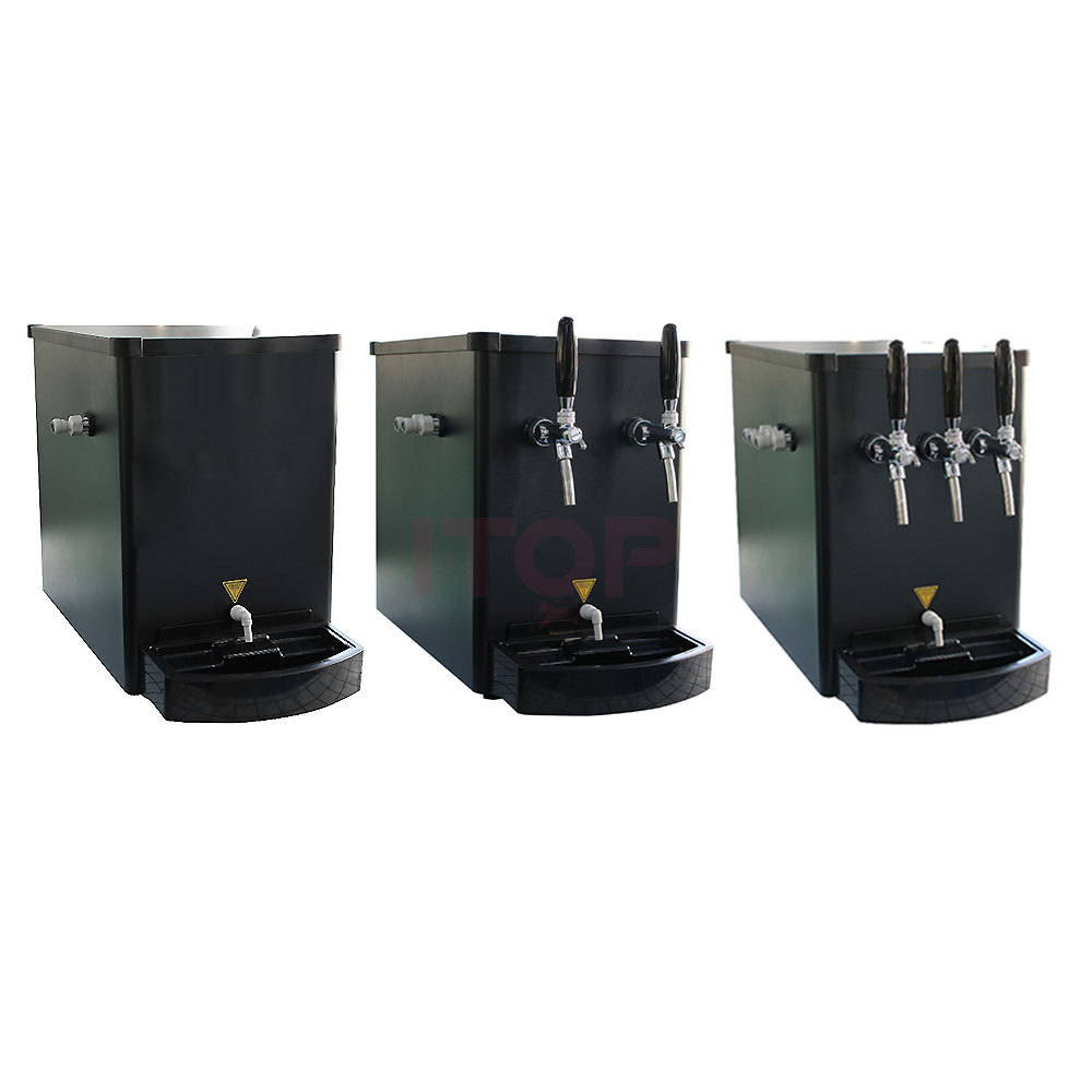 Durable Draft Beer Keg Cooler Kegerator Machine Hot Selling Three Taps Countertop Beer Cooler