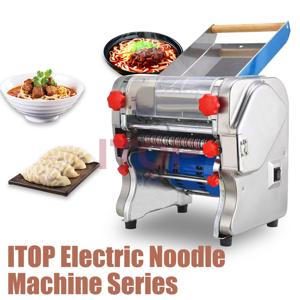 Best Stainless Steel Noodle Making Automatic  Machine Pasta Maker Cutter Adjustment Knob Noodle Machine Production Line