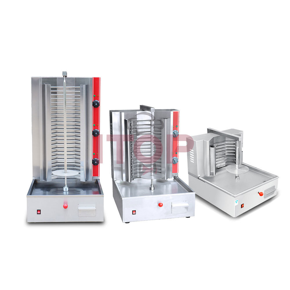 Factory Price Electric 5200W Meat Small Auto Kebab Skewer Machine Meat Dicing  Skewer Doner Souvlaki Machine