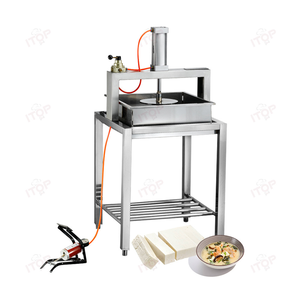 Stainless Steel Pneumatic Soya Panner Machine/tofu Press Maker