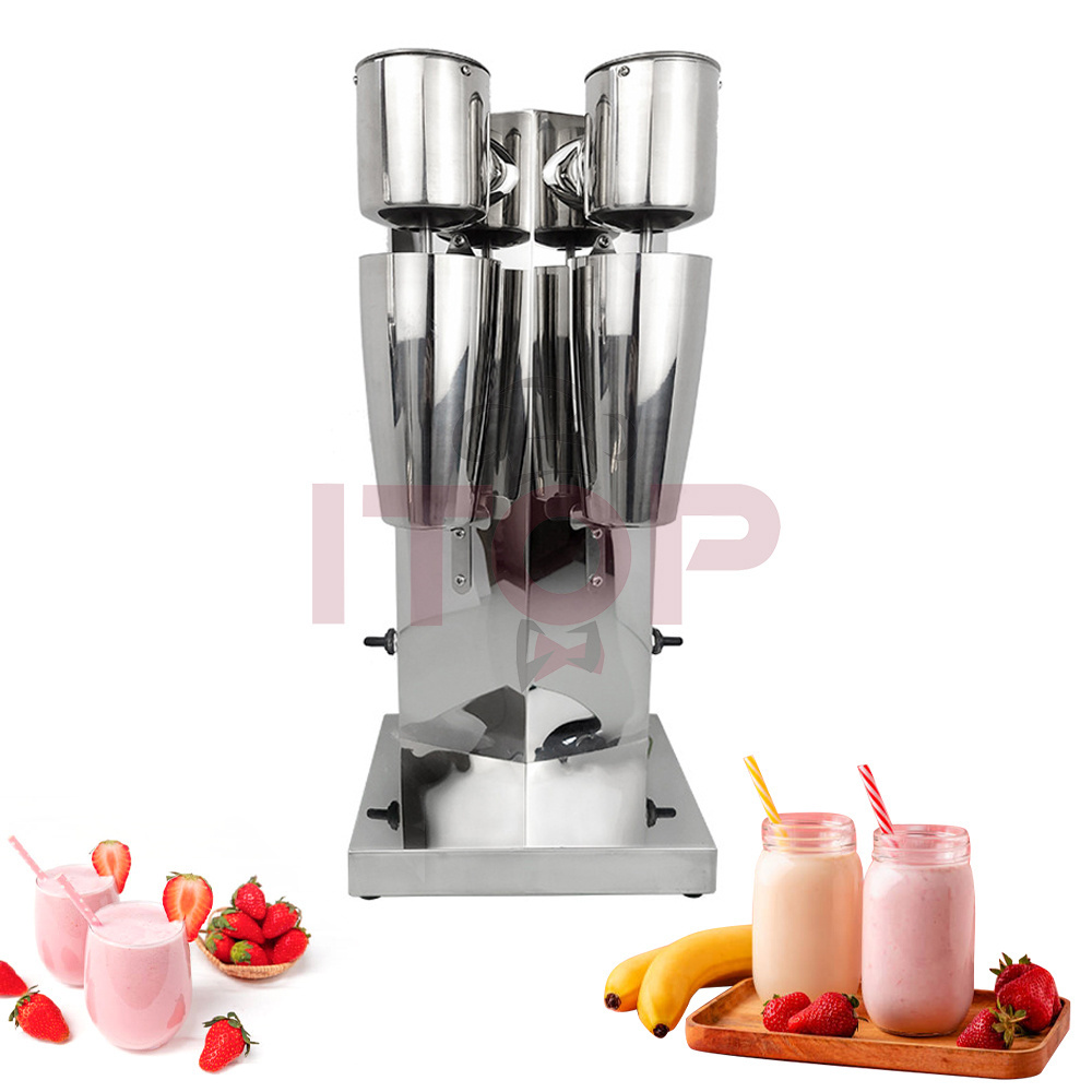 Hot Sale Milk Shaker  Double Head Fabricante De Batidos Soft Drink Mixer Automatic Induction Milkshake Machine For Milk Tea Shop