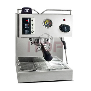 Semi-automatic Cafetera Commercial Espresso Coffee Machine Full Stainless steel body with Italian water pump