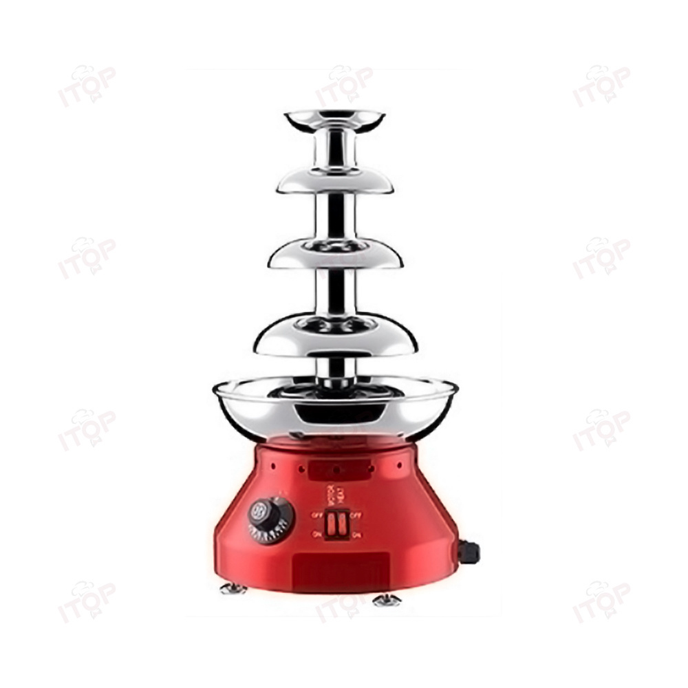 Commercial Chocolate Fountain Cascade Machine 5 Tie Chocolate Fondue Fountain Machine