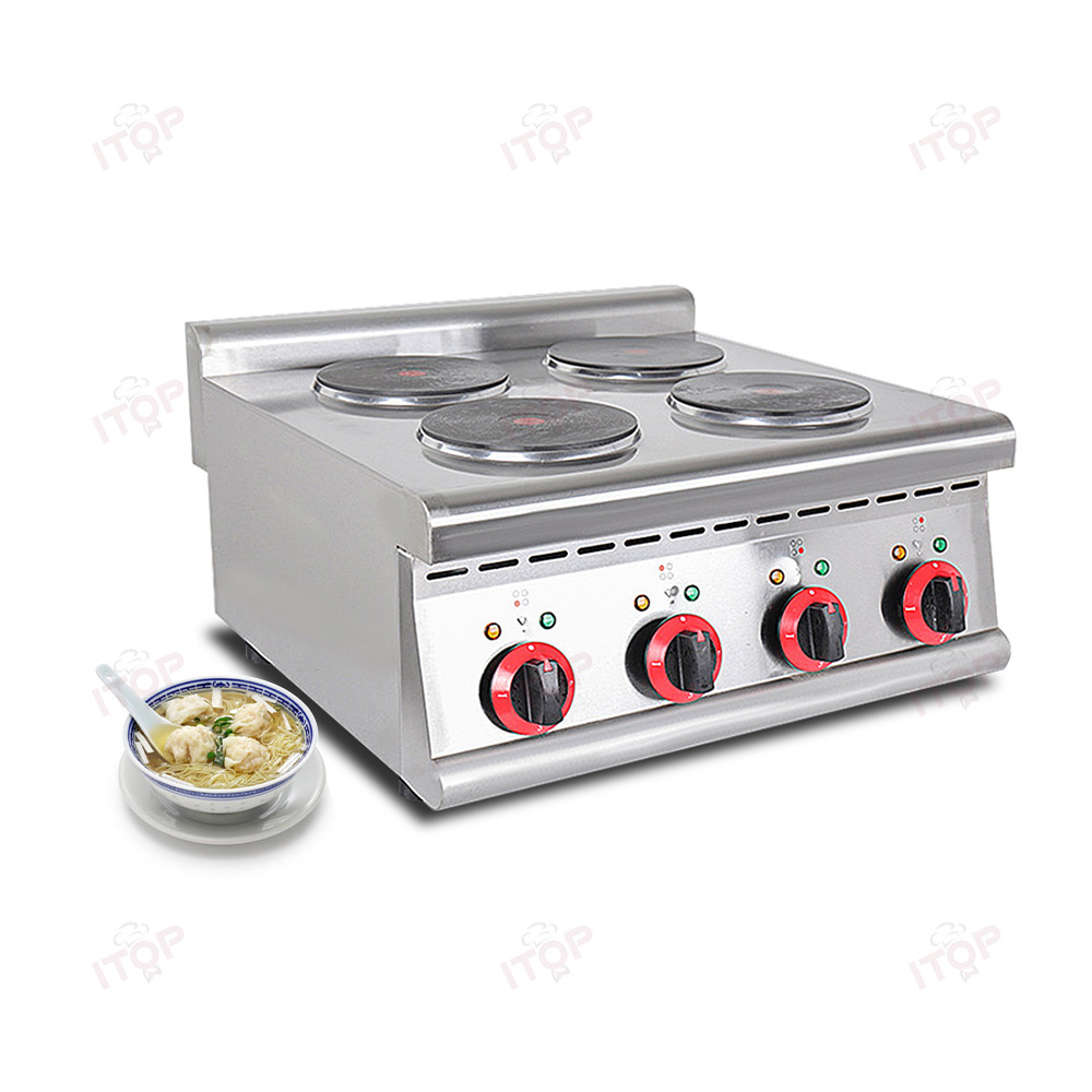 Wholesale Table Top 4 Burner Hot Plate Cooker Range Commercial Electric Stove