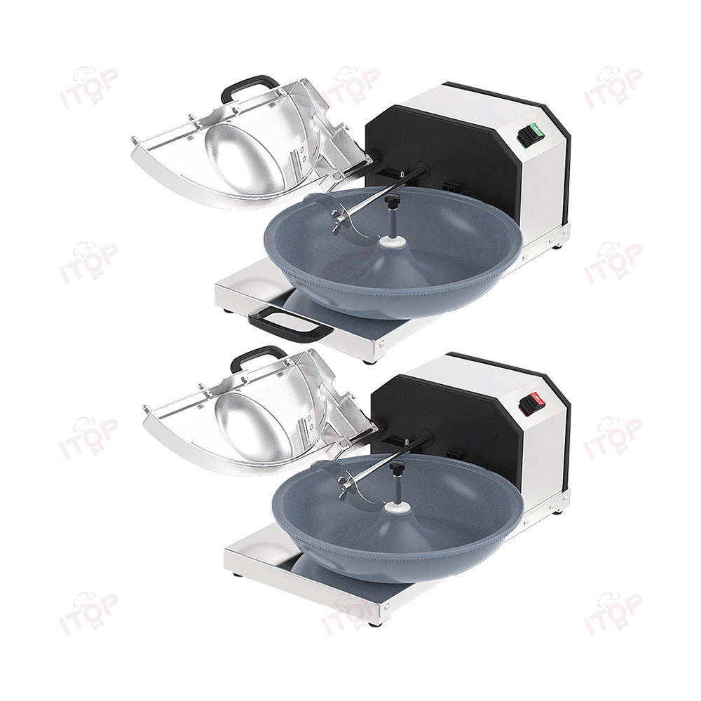 Cheaper Price Meat Bowl Cutter 2kg Table Top Bowl Chopper Stainless Steel Vacuum Bowl Cutter Chicken Meat Cutting Machine