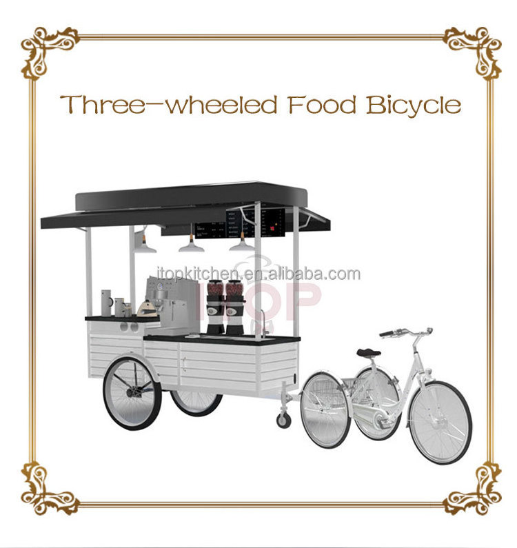 Commercial Street Mobile Coffee Bike Coffee Van For Food For Drink Small Shop Kiosk Street Food Retail Kiosk Shop