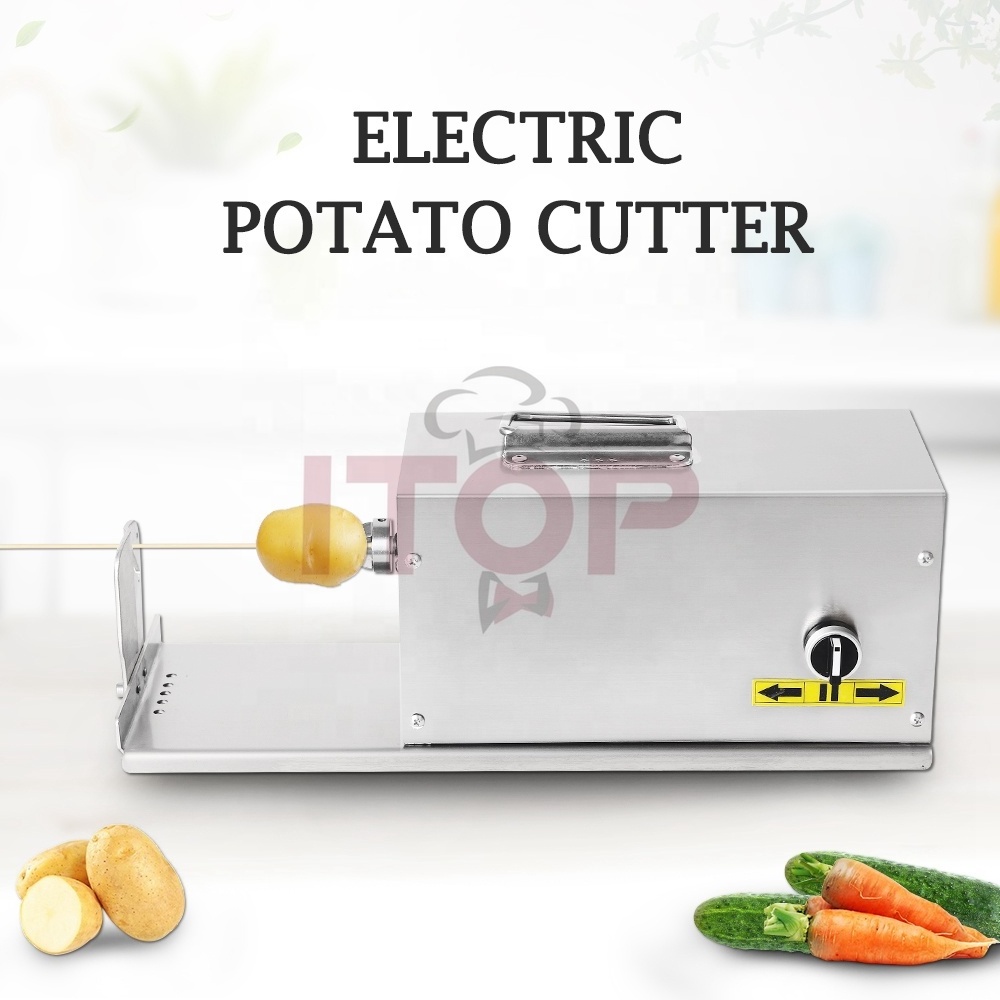 Electric Tornado Potato slicer tower chips machine Spiral Potato Slicer Twist potato chips cutter