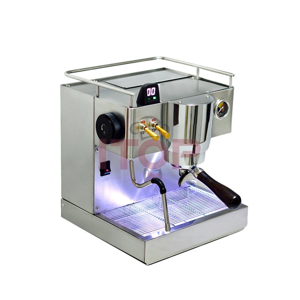 ITOP Commercial Espresso Making Machine Household Brewing System Coffee Machine with Milk Frother