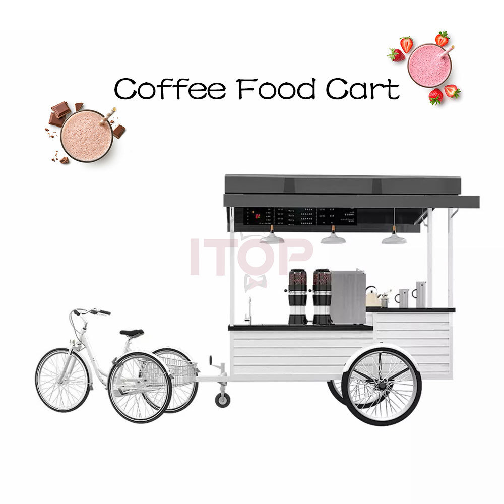 Commercial Street Mobile Coffee Bike Coffee Van For Food For Drink Small Shop Kiosk Street Food Retail Kiosk Shop