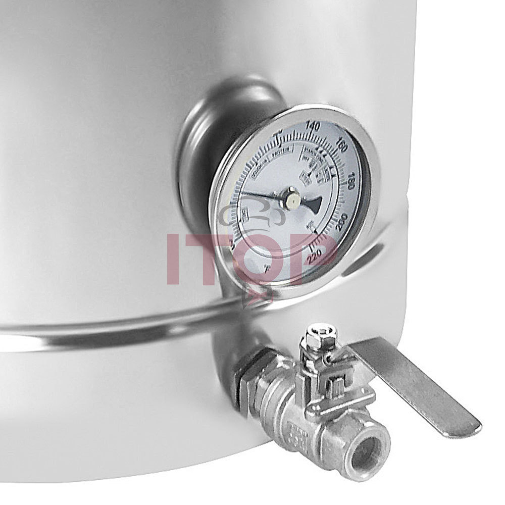 304 Stainless Steel Brew Kettle Brew Pot Fitting Cheap Filtration 10GAL Automatic Capping Beer  Making Machine