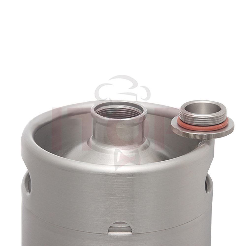 2L Homebrew  Mini Keg Dispenser Mini Soda Coffee Homebrew Brewery Portable Adjustable Beer Keg