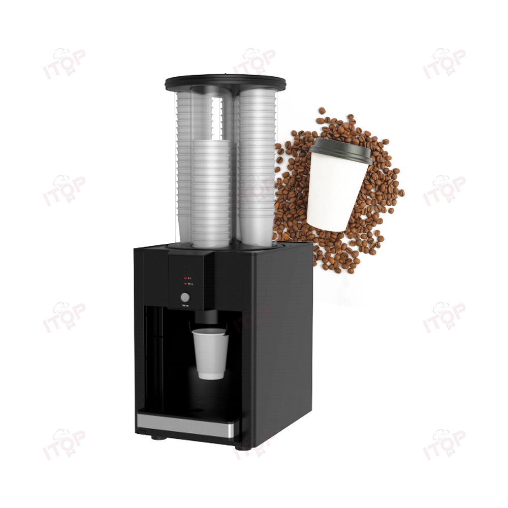 Countertop Party Plastic Beverage Coffee Cup Vending Machine Disposable Cup Dispenser