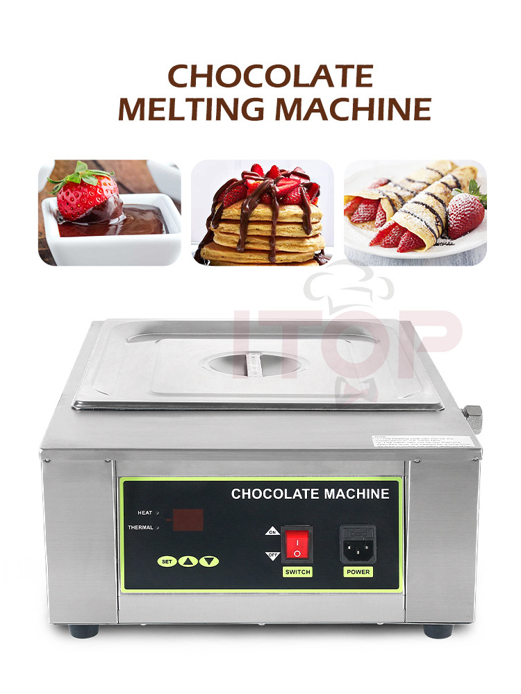 Electric Chocolate Melter 1 Pot Chocolate Tempering Melting Machine Commercial Melter Pot Heater Chocolate Tempering Machine