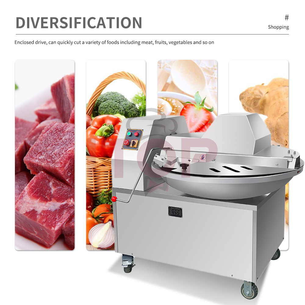 Industrial Favorable Price 20l 40l 80l 125l Commercial Bowl Cutter Machine Multi-purpose Meat Chopper