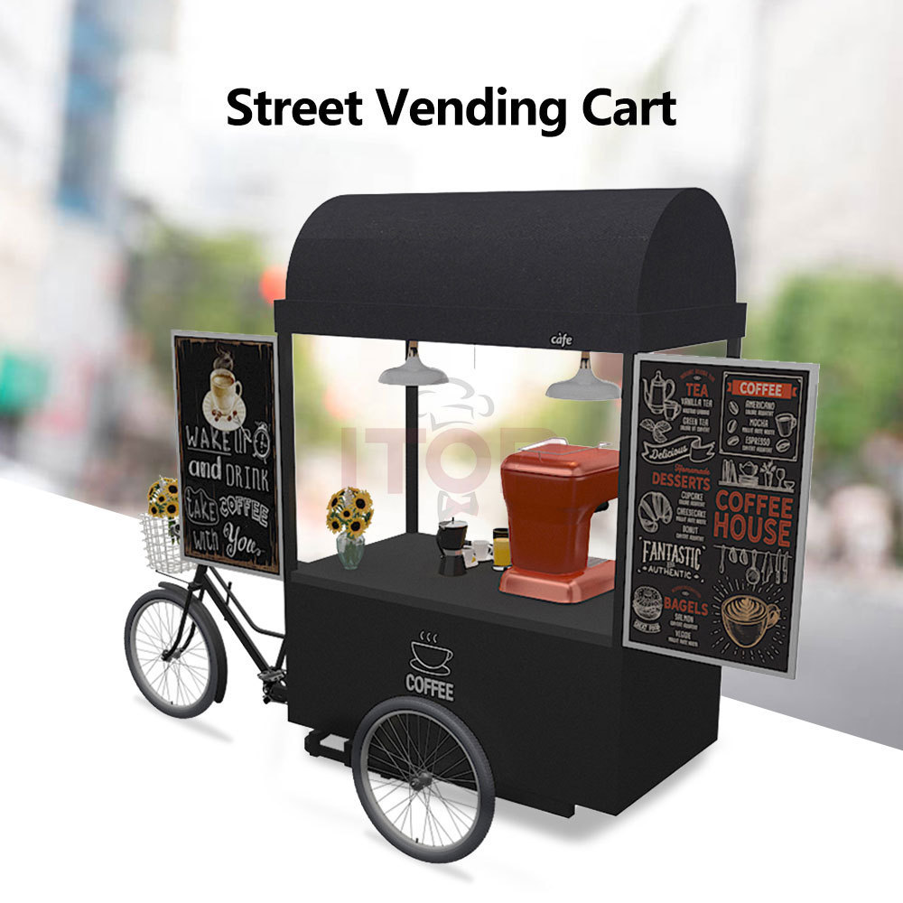 Cargo Coffee Bike Commercial Beer Cart Beer Trike Electric Ice Cream Bike For Cold Drink Mobile Sale