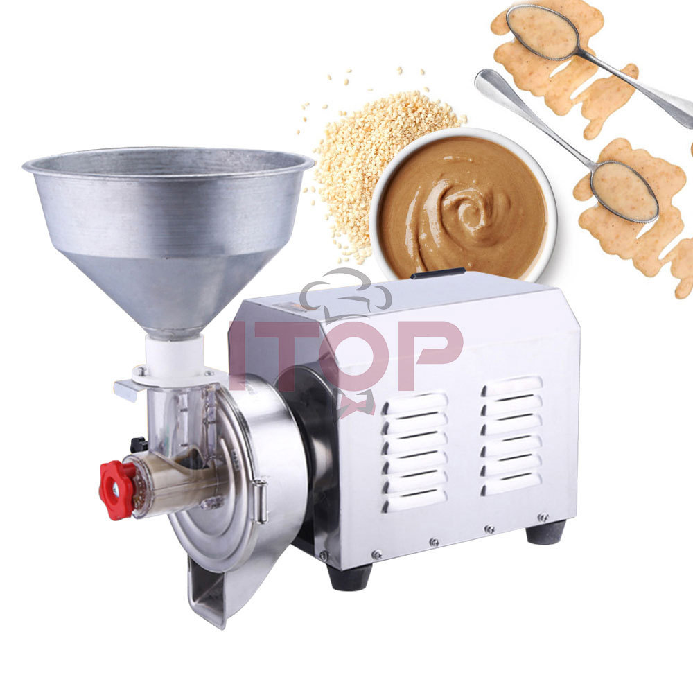 Tahini Paste Crusher Machine 220V Walnut Paste Crushing Machine Stainless Steel Competitive Price Sesame Butter Making Machine