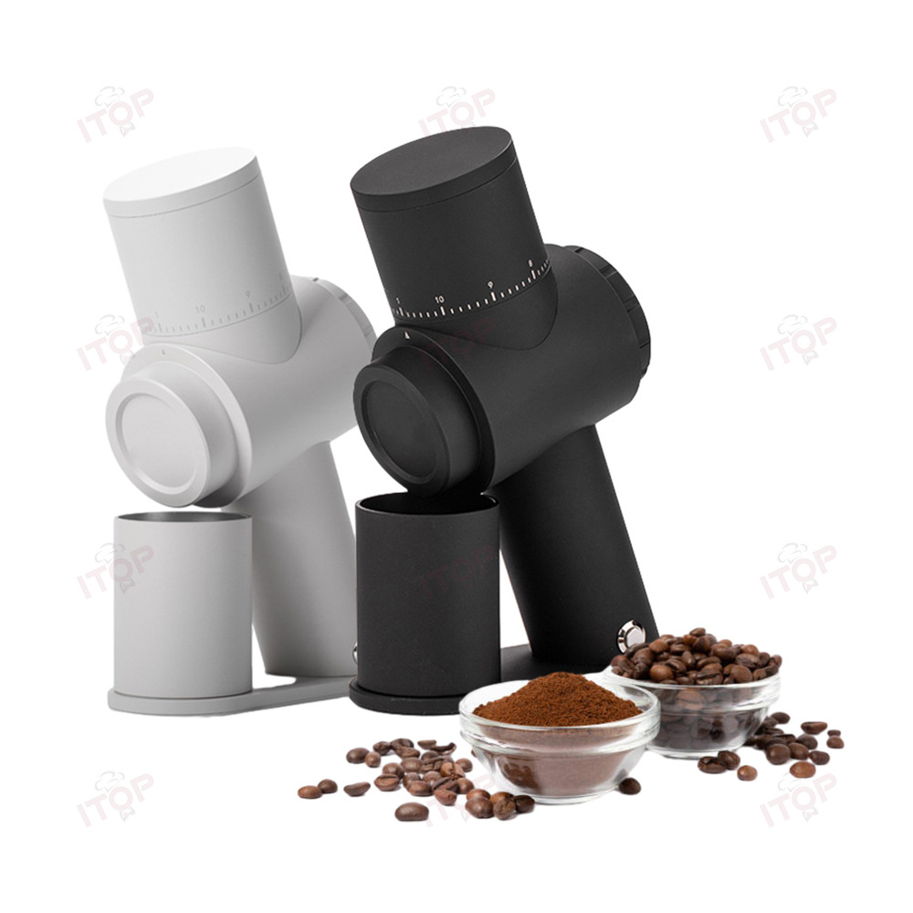 External Adjustable Coarseness Stainless Steel Burr Electric Espresso Coffee Grinder