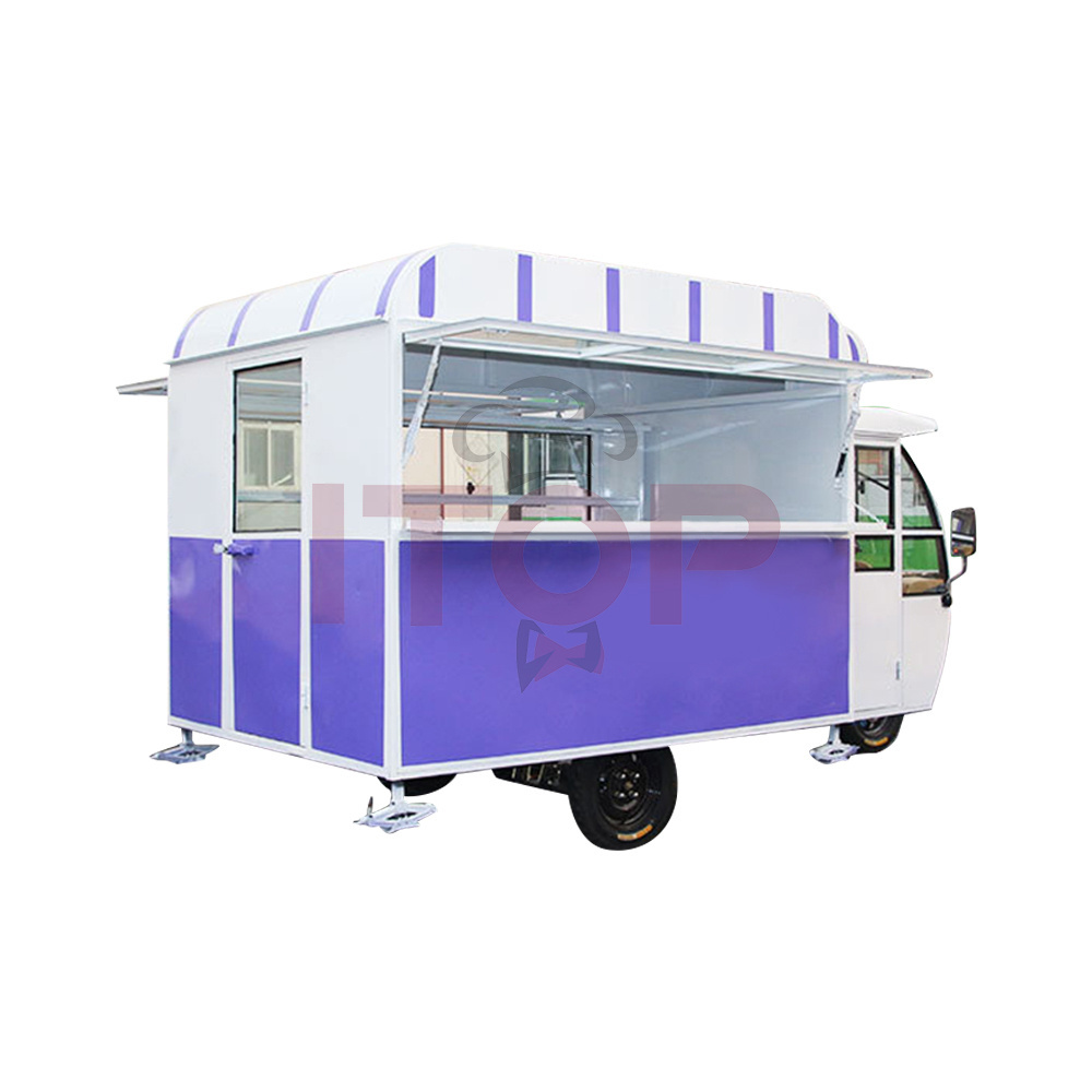 Ice Cream Truck Mobile Kitchen Customized Mobile Electric Ice Cream Food Truck Ice Cream Vending Food Cart Electric Imbisswagen