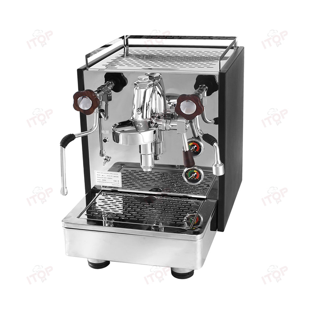 Italian Coffee Maker Retro Semi-automatic Coffee Maker Machine Household Espresso Coffee Machine With Milk Frother